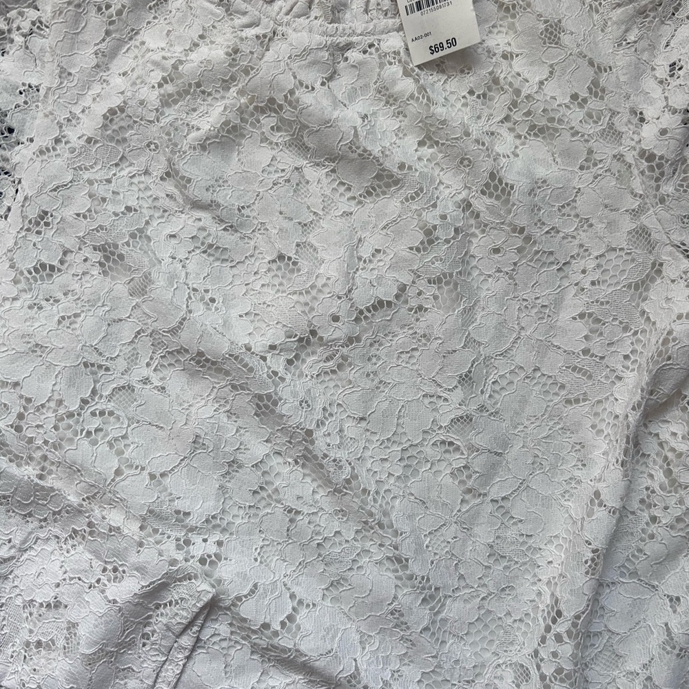 Charter Club Women's Ivory Lace Blouse - Picture 3 of 7